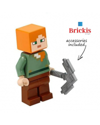 LEGO® Minecraft minifigur Alex mit Spitzhacke