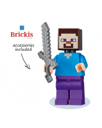 LEGO® Minecraft minifigure Steve with sword