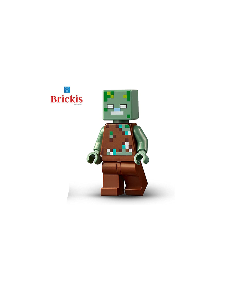 LEGO® Minecraft minifigure drowned zombie