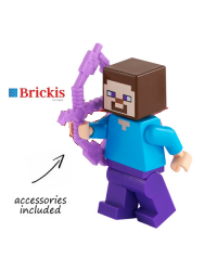 LEGO® Minecraft minifigure Steve avec arc