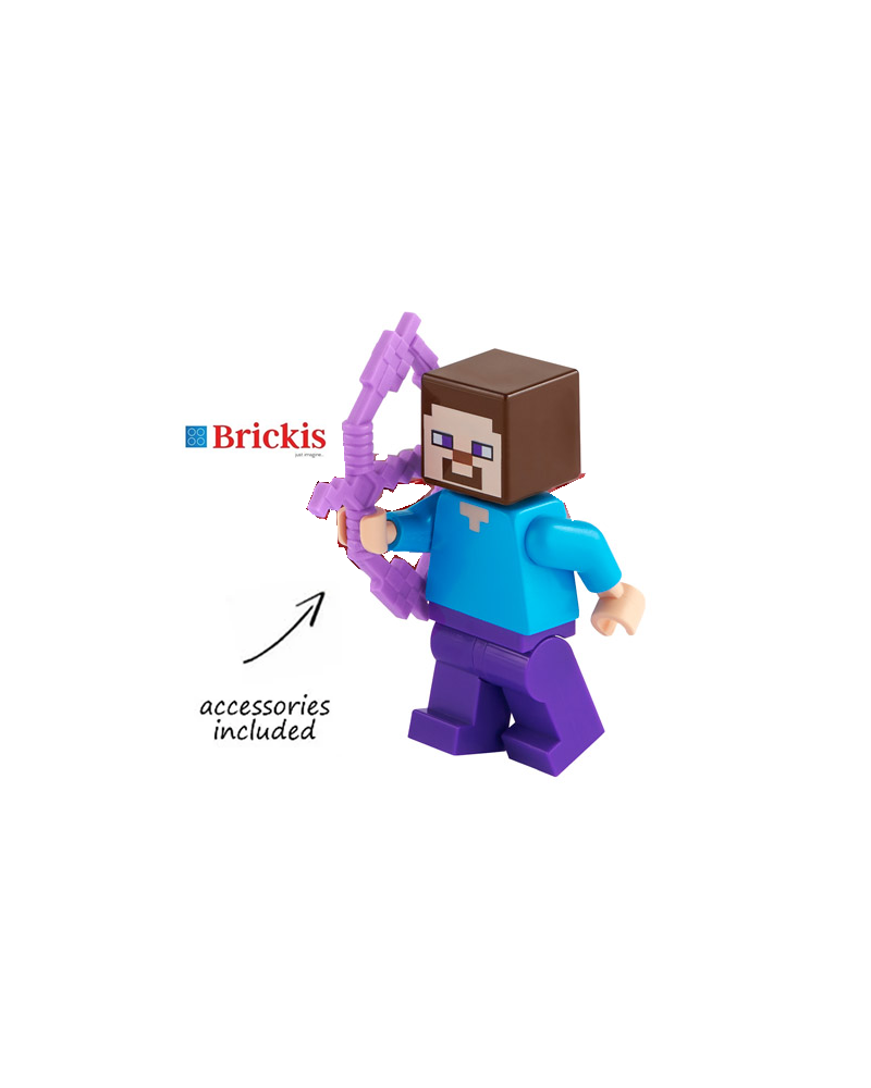 LEGO® Minecraft minifigura Steve con arco