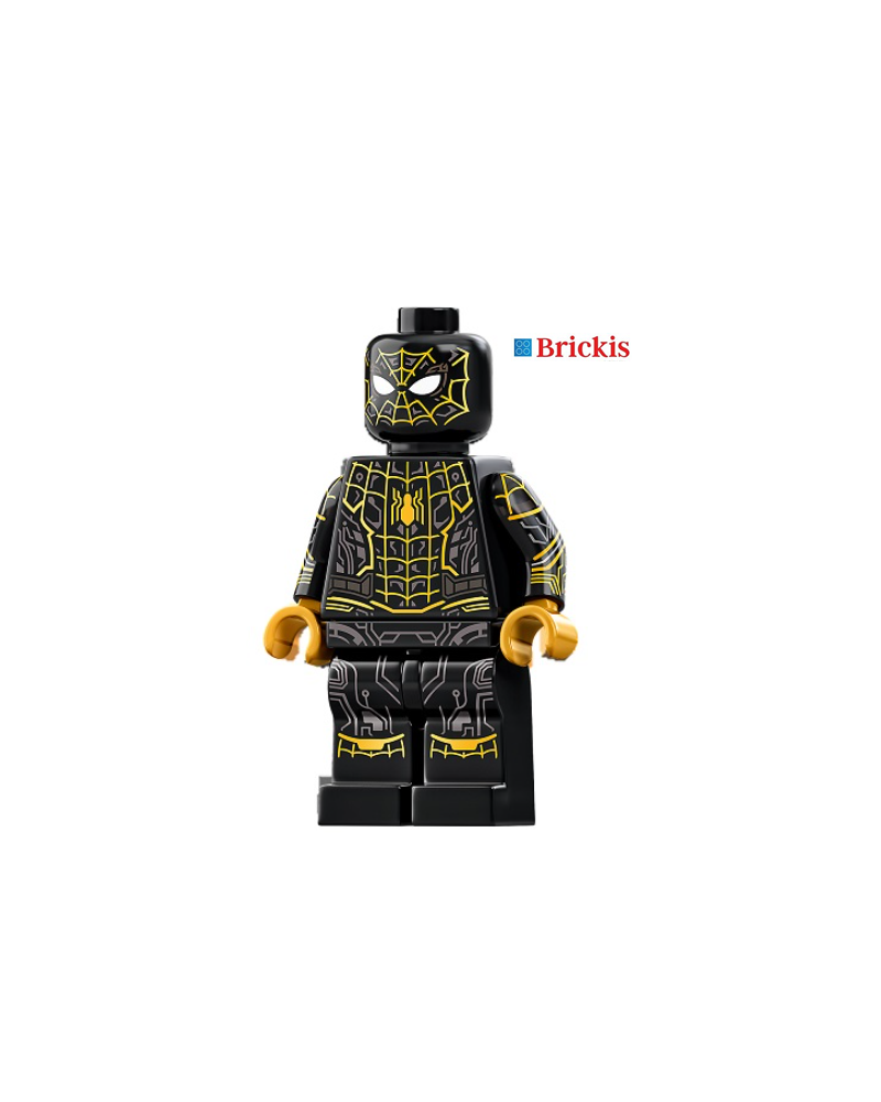 LEGO® minifigura Marvel Spiderman negro y oro
