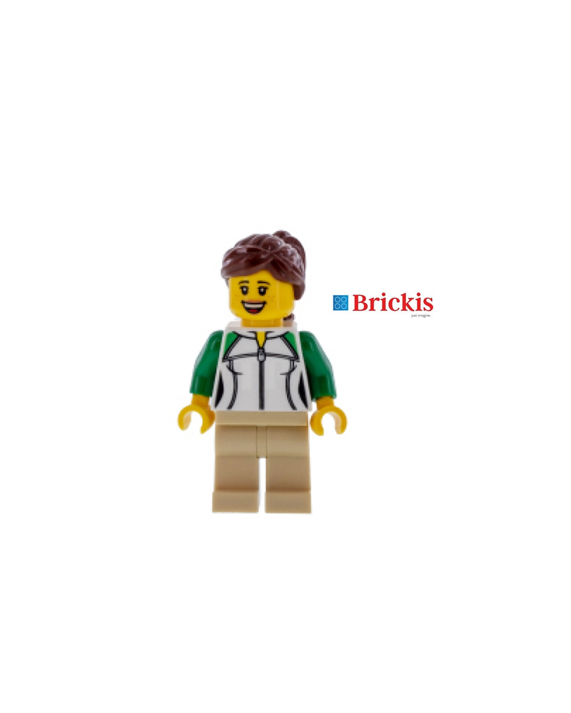 Lego City Mini Figura-Señora Mam mamá Verde Bottoms Nuevo 