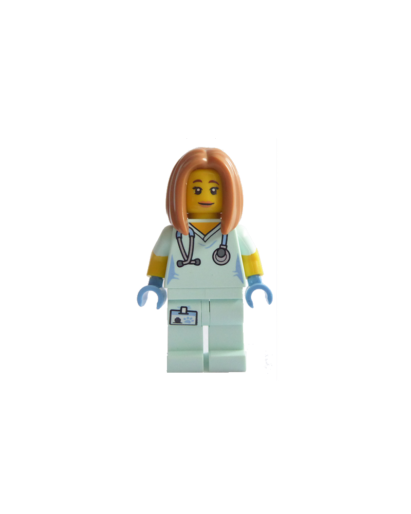 LEGO® Minifiguur Verpleegkundige Tandarts Dokter dierenarts verpleegster