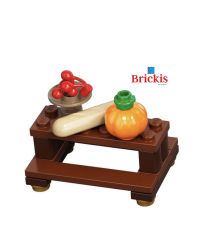 LEGO® Mini set Tisch mit Kirschen, Kürbis und Brot
