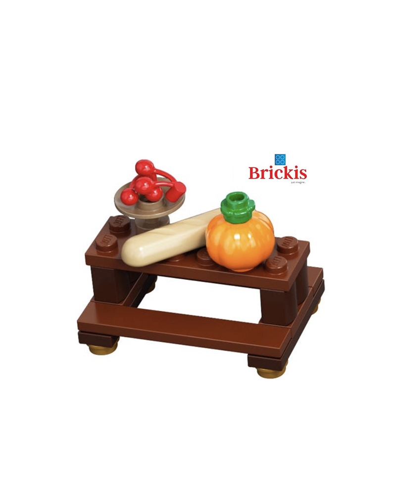LEGO® Mini set Mesa con cerezas, calabaza y pan