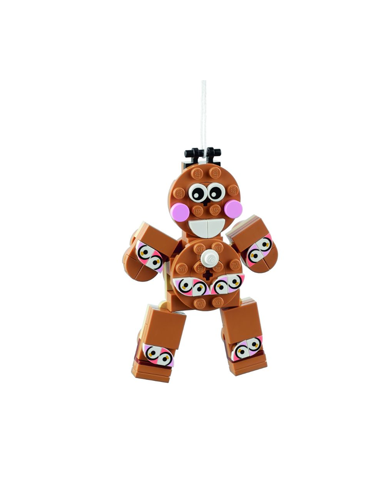 LEGO® ornament for Christmas Gingerbread man