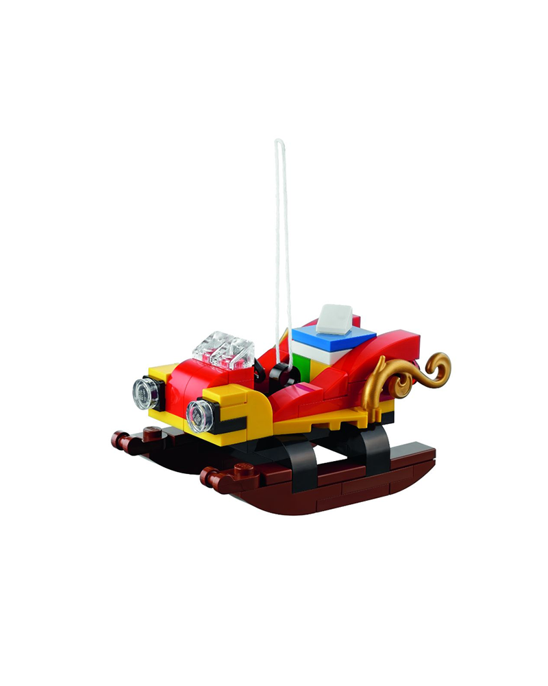 LEGO® ornament voor kerstmis sneeuwscooter raket slee