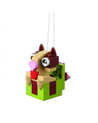 LEGO® ornament voor kerstmis puppy - eekhoorn