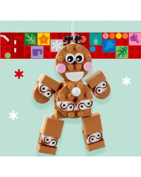 LEGO® ornament for Christmas Gingerbread man