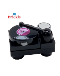 LEGO® Turntable with printed Vinyl Record LP Mini set