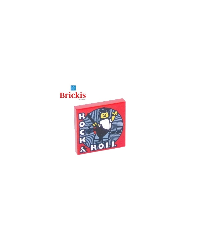 Tuile LEGO® 2 x 2 ROCK & ROLL 3068bpb1136
