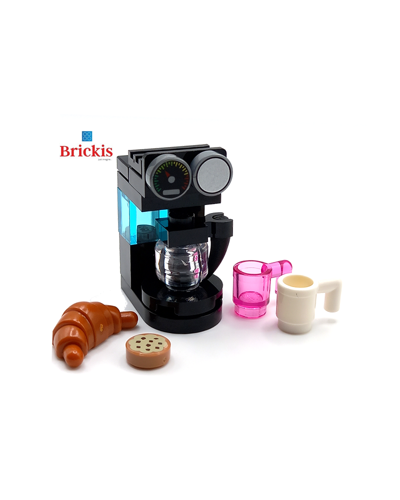 LEGO® Coffee machine with butter biscuits and 2 coffee cups