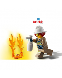 LEGO® Minifigura niña mujer Bombero