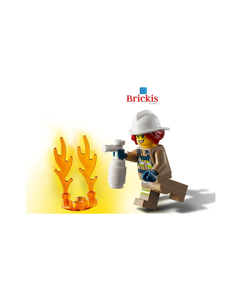 LEGO® minifiguur meisje vrouw Brandweervrouw