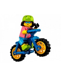 Minifig de ciclismo de trail LEGO® MOUNTAIN BIKER + bicicleta