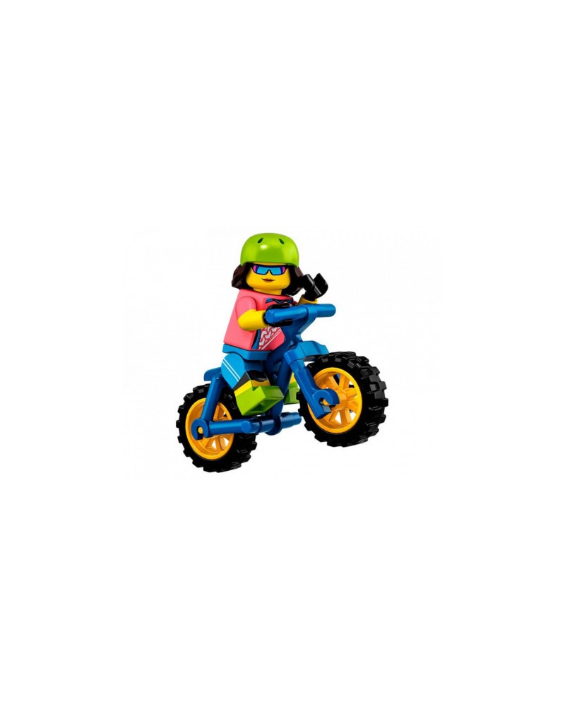 LEGO® MOUNTAIN BIKER Trail cycling minifig + Bike