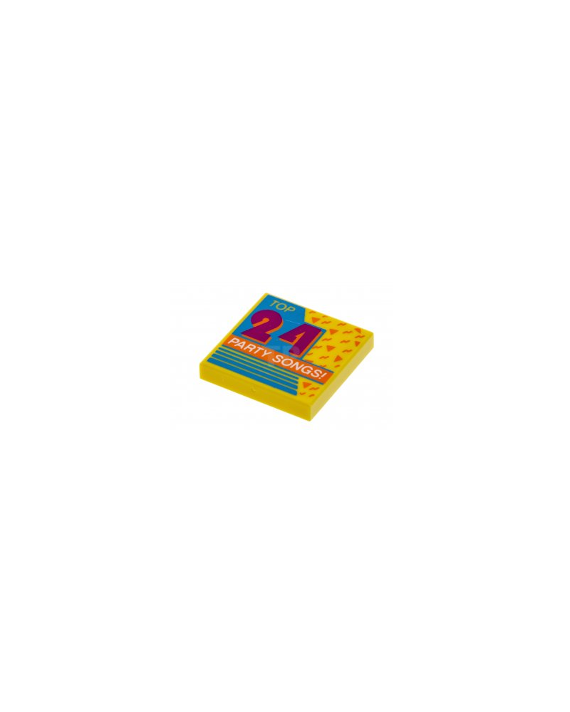 LEGO® Azulejo 2x2 CD DVD Top 24 Party Songs 3068bpb1137