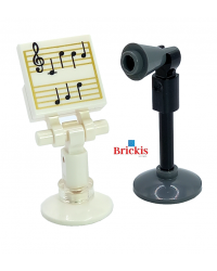 LEGO® Microphone stand with music score - notes