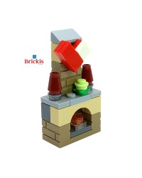 LEGO® Mini set Fireplace with sock of Santa Claus