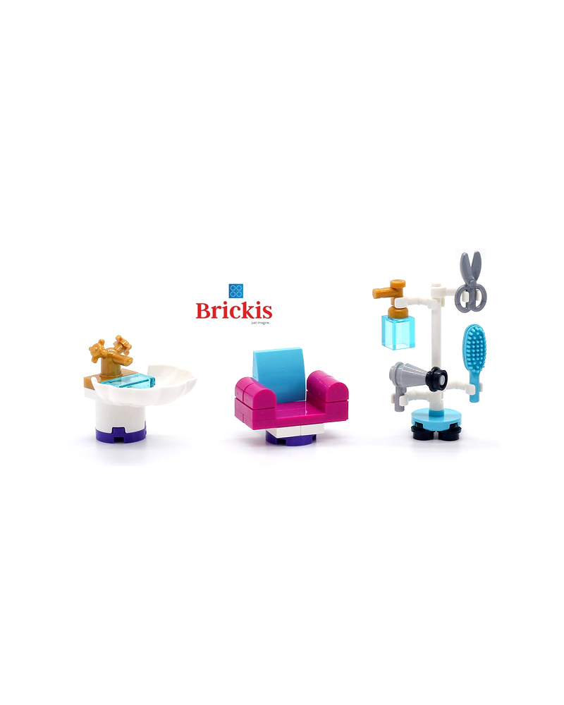 LEGO® coiffeur chair hairdryer mini set modular building