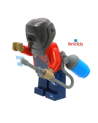 LEGO® Welder with visor welding at work