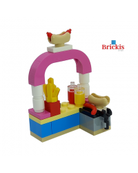 LEGO® Hotdog stand frietkraam mini set modular bouw