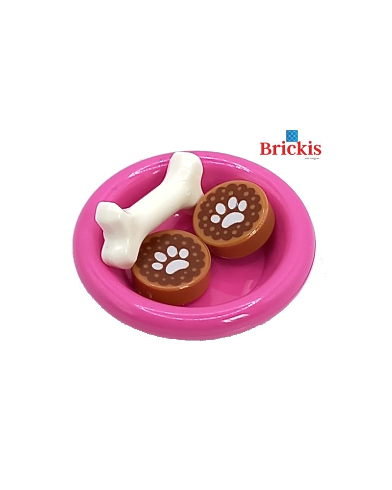 LEGO® Food bowl for dogs with food and dog bone