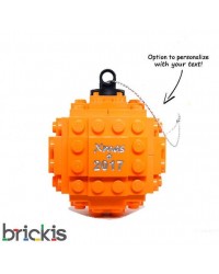 LEGO® Christmas engraved 2018 orange