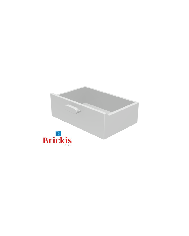 LEGO® Schrank 2x3 Schublade 4536 Weiss