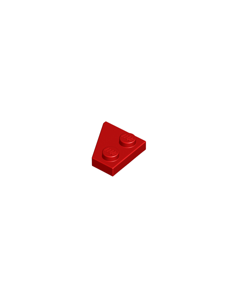 LEGO red Wedge, Plate 2 x 2 Right  24307