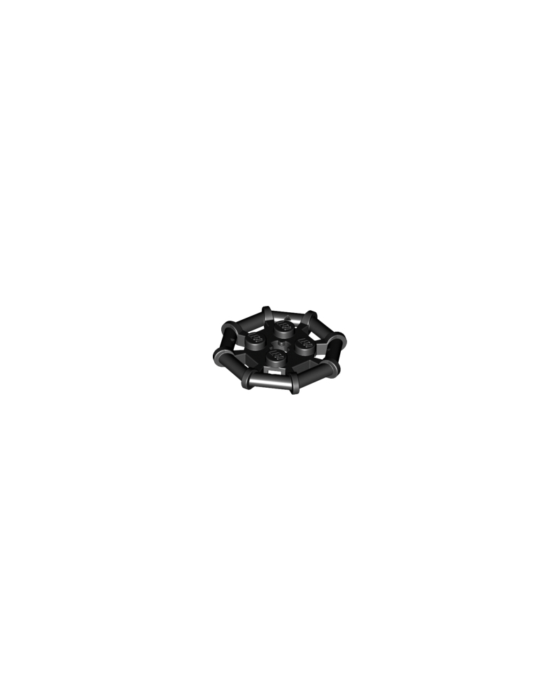 LEGO® black Plate, Modified 2 x 2 75937