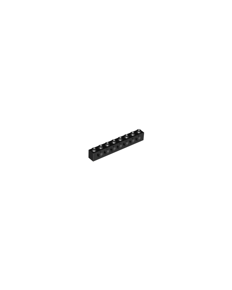 Ladrillo negro LEGO® Technic 1x8 con agujeros 3702