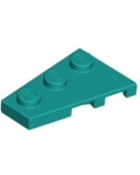 LEGO® donker turquoise Wig Plaat 3 x 2 Links 43723