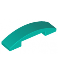 LEGO® dark turquoise Slope Curved 4x1 Double 93273