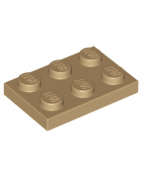 LEGO® donker tan plaat 2x3 3021