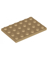 LEGO® Dark Tan plate 4x6 3032