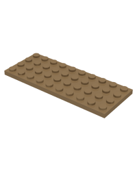 LEGO® Tostado oscuro placa 4x10 3030