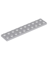 LEGO® Platte hellblau-grau 2x10 3832