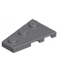 LEGO® gris azulado oscuro Cuña, placa 3x2 43723