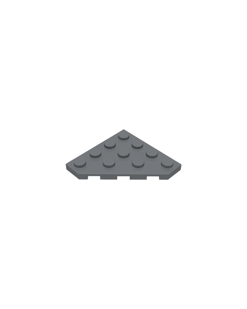 LEGO® Dark bluish gray Wedge, Plate 4x4 Corner 30503