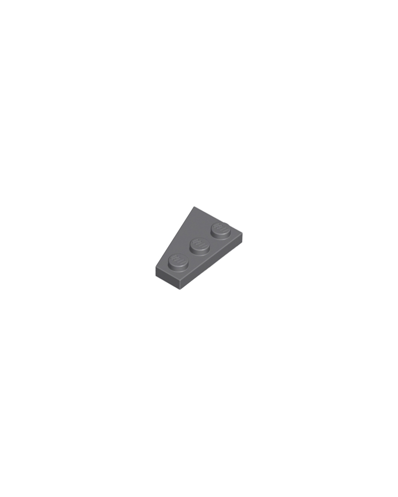 LEGO® Dark bluish gray Wedge, Plate 3x2 Right 43722