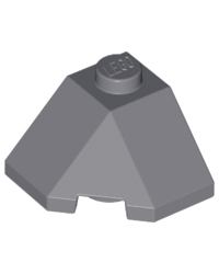 LEGO® Dark bluish gray Slope wedge 2x2 13548