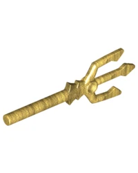 LEGO® minifigure Weapon Trident pearl gold 92289