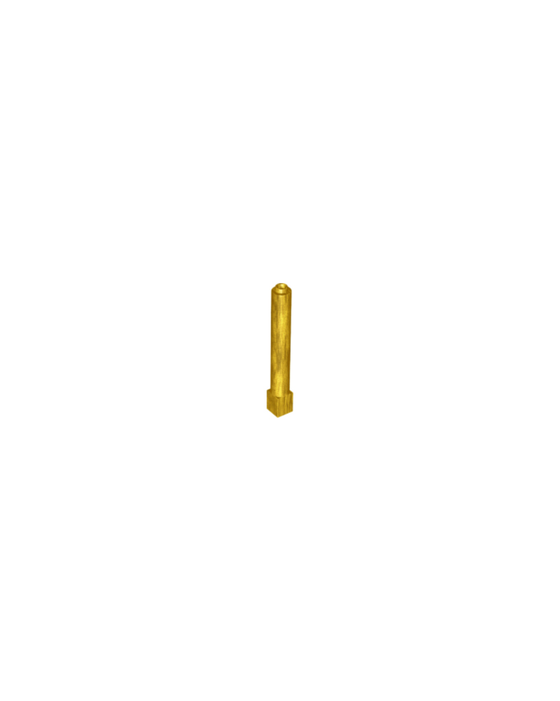 LEGO® Soporte de oro perla 1x1x6 pilar macizo 43888