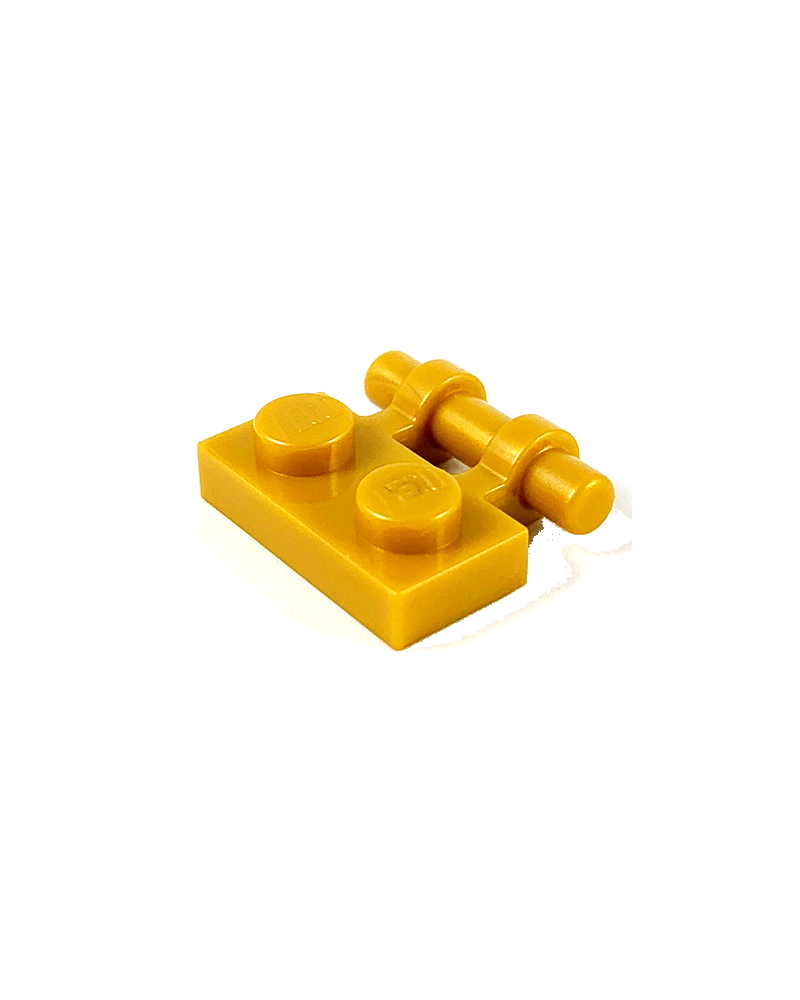 LEGO® perle or plate 1x2 modifié avec poignée de barre sur le côté 2540
