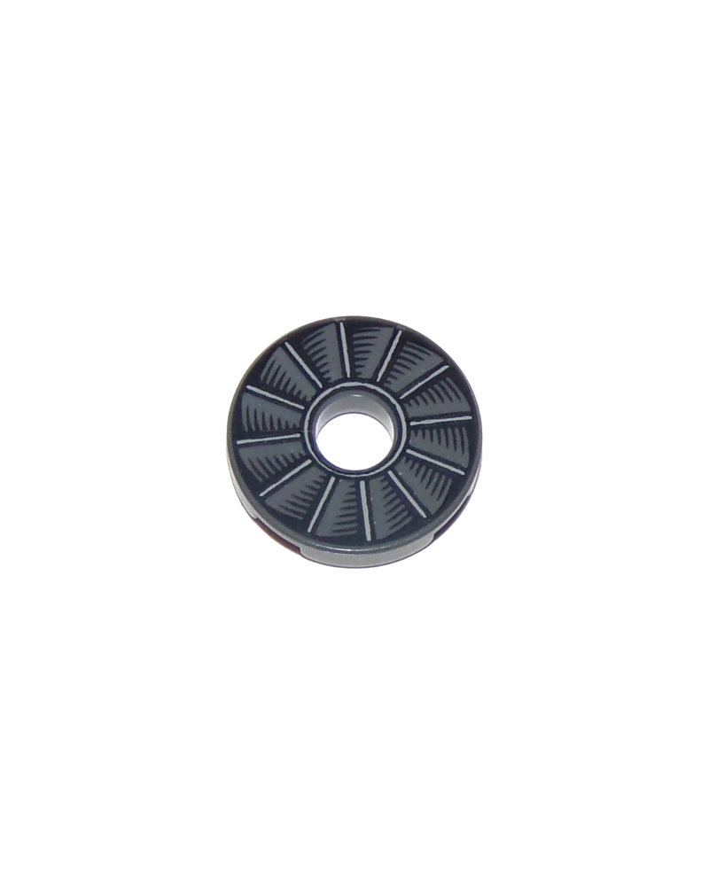 LEGO® Tegel donker blauwgrijs rond 2x2 rotorblad 15535pb01