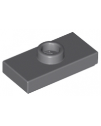 LEGO® Dark bluish gray plate Modified 1x2 15573
