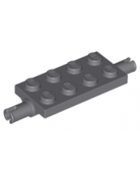 LEGO® Donker blauwachtig grijs plaat aangepast 2x4 met pinnen 40687