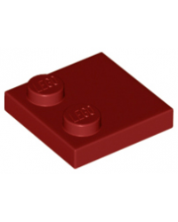 LEGO® Fliese dunkelrot Modifiziert 2x2 mit Noppen 33909